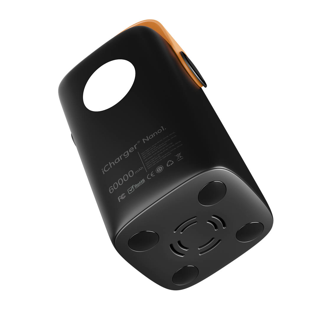 iCharger Nano1 60000mAh Power Station with Built-in Flashlight, LED Display Screen, Perfect for Emergency Backup