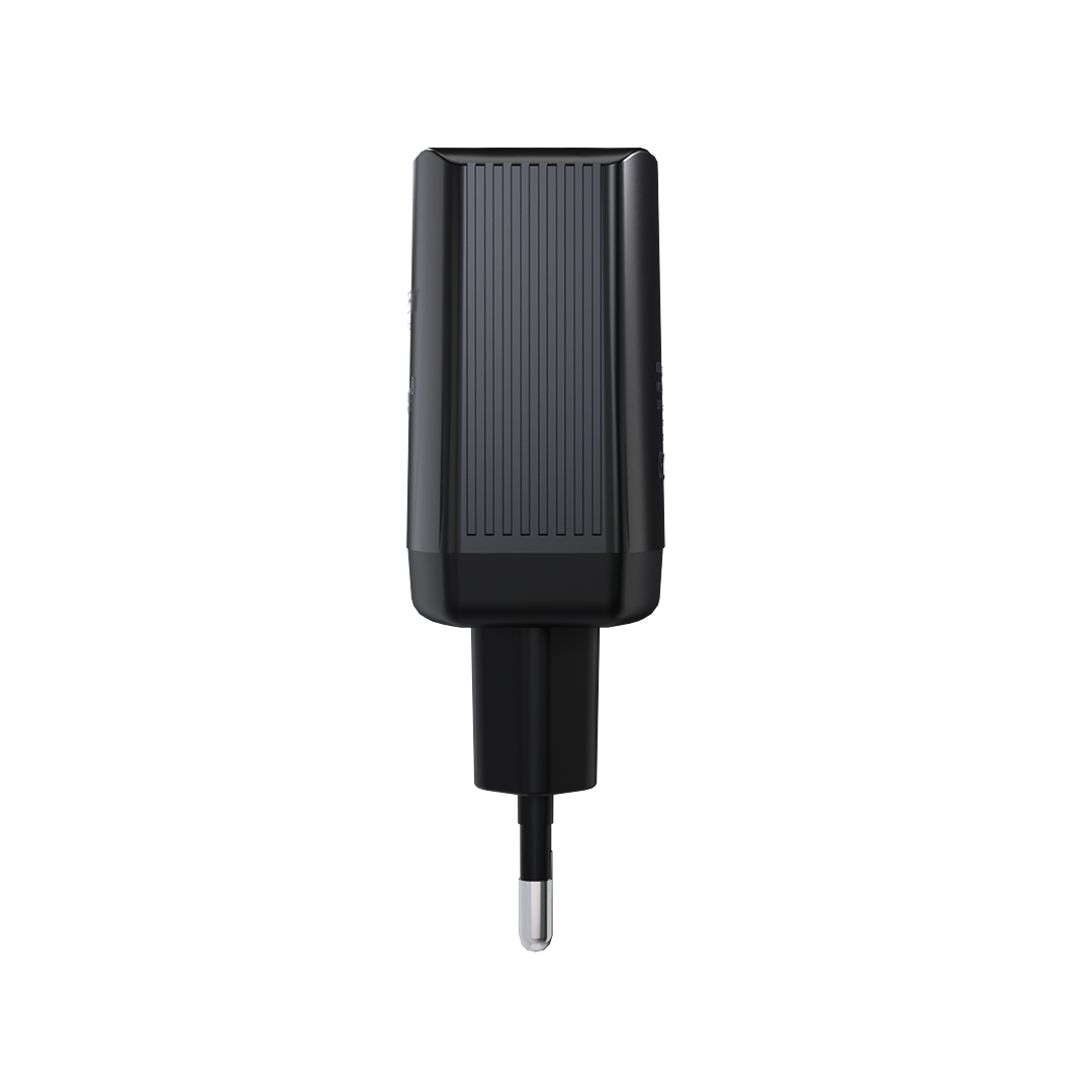 iCharger 25W Dual Port Adapter Top View - Portable Charger with Dual Fast-Charging Ports