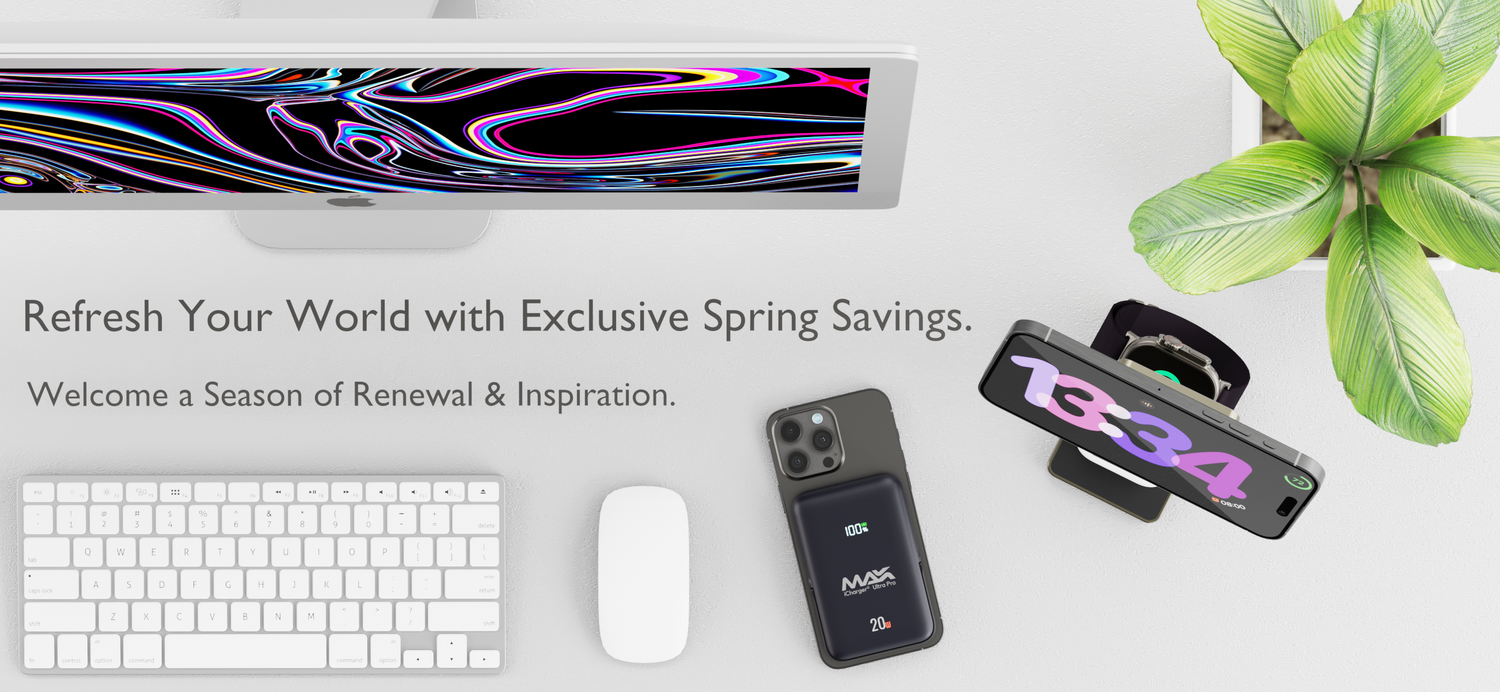 icharger spring deals up tp 50% OFF april 2024 magsafe collection travel charging power on the go