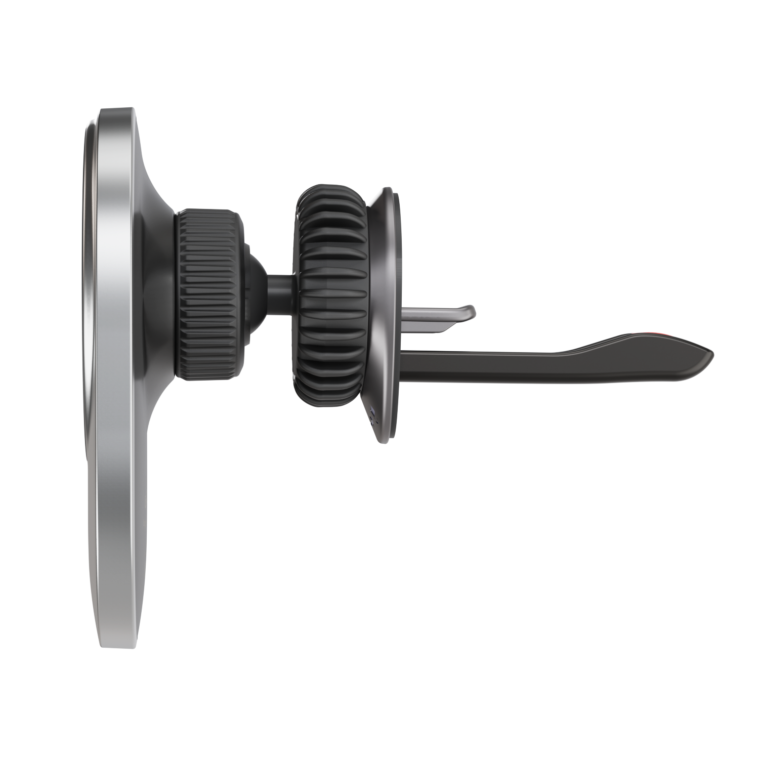 Side profile of iCharger C3 Ultra illustrating universal air vent fit