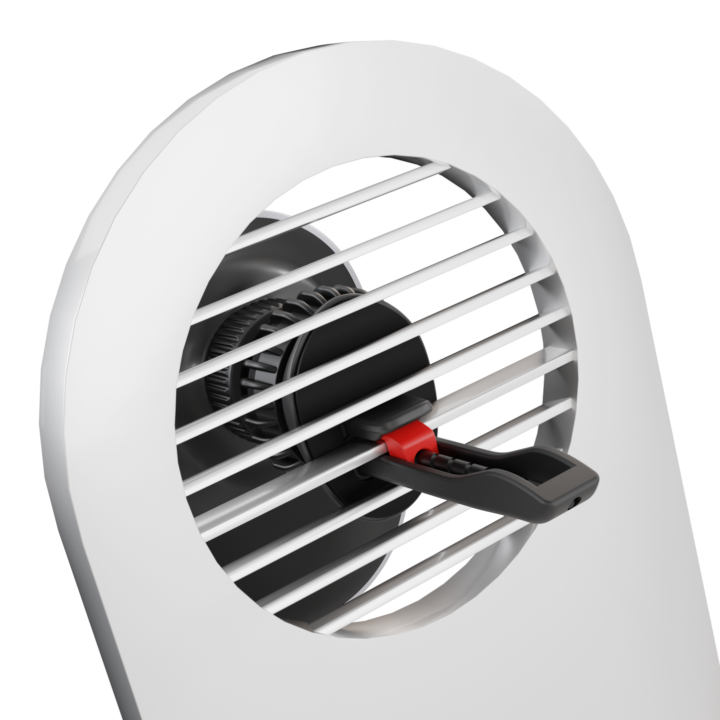 Close-up view of iCharger C3 Ultra MagSafe car mount wireless charger with mounting clip