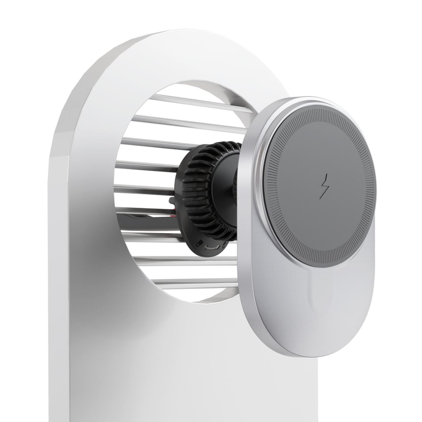 iCharger C3 Ultra MagSafe car mount wireless charger attached to car air vent