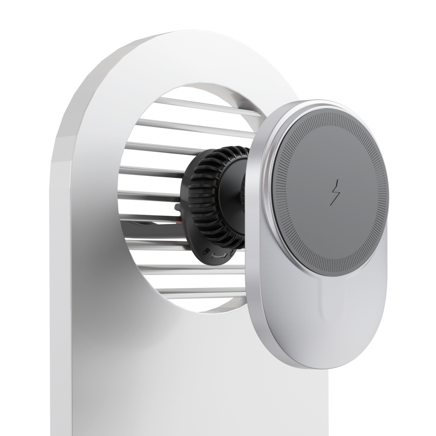 iCharger C3 Ultra MagSafe car mount wireless charger attached to car air vent