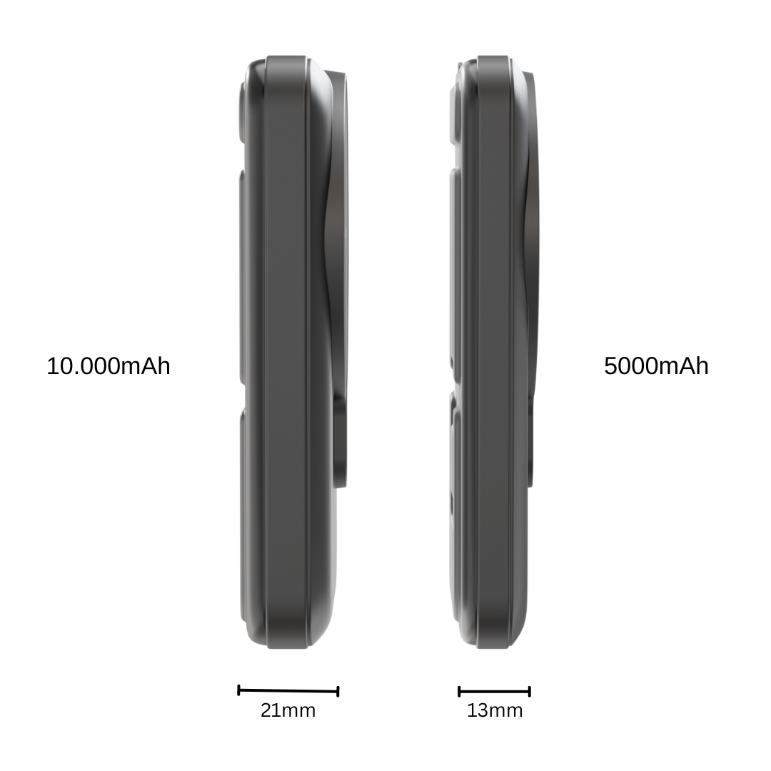 Top-grade iCharger MAX Pro Magsafe Battery Pack equipped with 5000mAh and 10000mAh options, catering to all-day power needs.