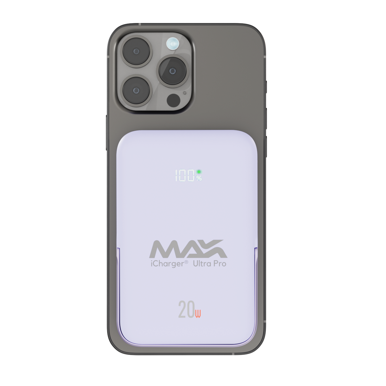 Skypur iCharger MAX Ultra Pro met MagSafe compatibele oplaadspoel, ideaal voor stijlvol en efficiënt opladen van smartphones.