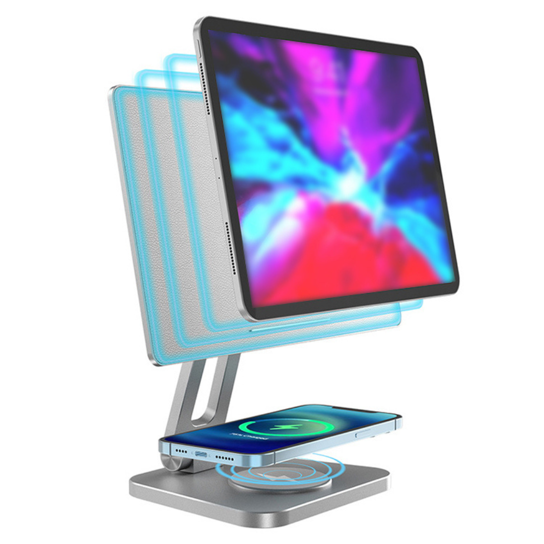 Premium Metal iPad Stand with Magsafe Charger - iCharger Apex Pro