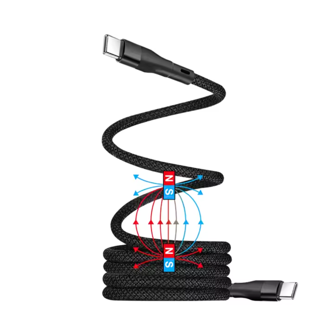 iCharger MagRoll USB-C Cable – Innovative Self-Winding Magnetic Cable for Tangle-Free Storage and Convenience.