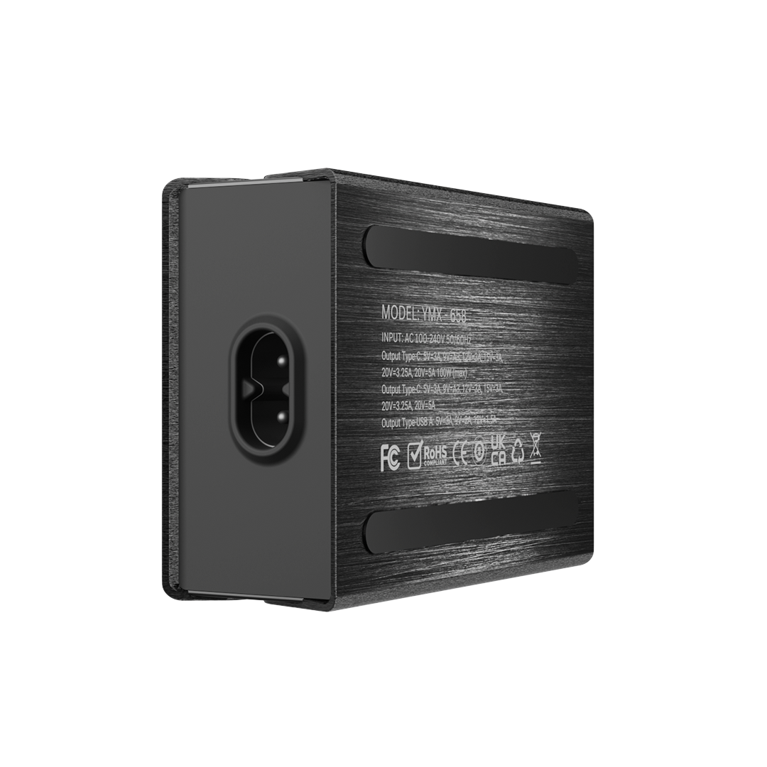 iCharger GaN3 200W Office Edition Power House - Rear view with input specifications