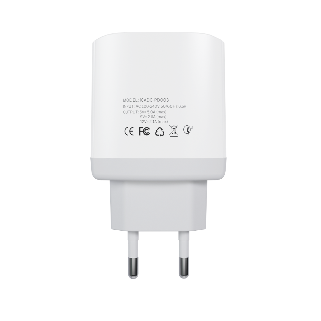 iCharger 25W Dual Port Adapter Detailed View - Ultimate Fast-Charging Solution for All Devices